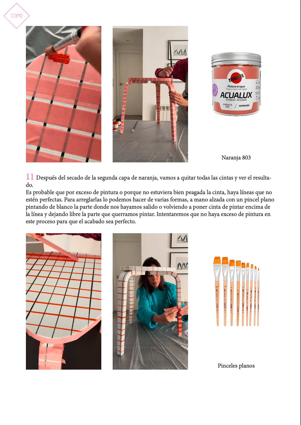 Dosier DIY Mesita Hero 1 - Cuadrícula - Copo Furniture